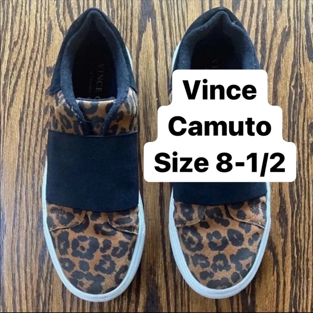 Size 8.5 Vince camuto leopard print shoes sneaker